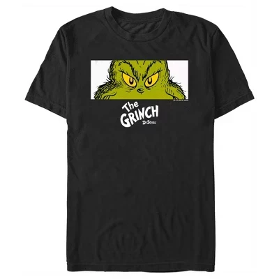 Мужская футболка The Grinch «Глаза Гринча», черная