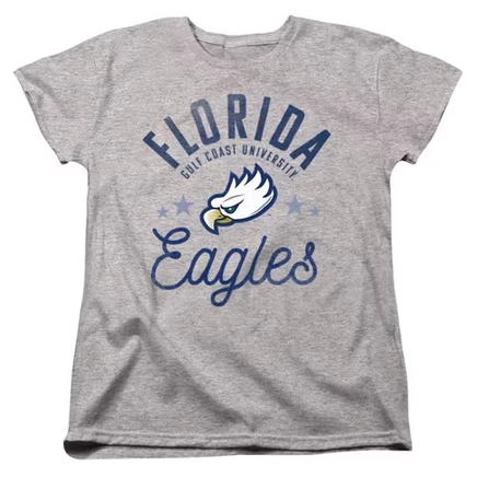 Женская футболка Florida Gulf Coast University Eagles от athletic heather