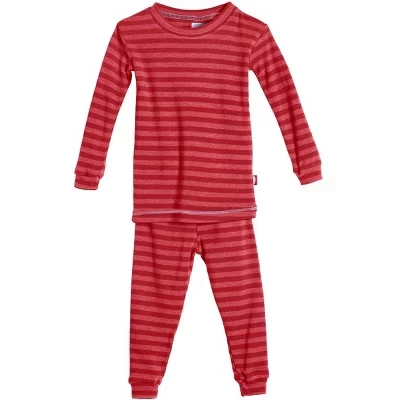 Детская полосатая пижама City Threads, красная