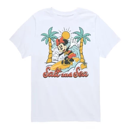 Футболка с коротким рукавом Minnie Salt And Sea с рисунком белого цвета