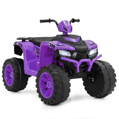 Детский электроквадроцикл Costway Honeyjoy 24V, фиолетовый