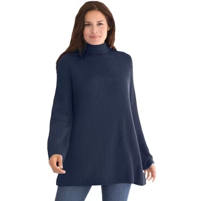 Пуловер Shaker Swing Sweater синий