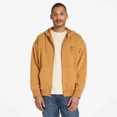 Мужская флисовая толстовка Timberland на молнии, пшеничная