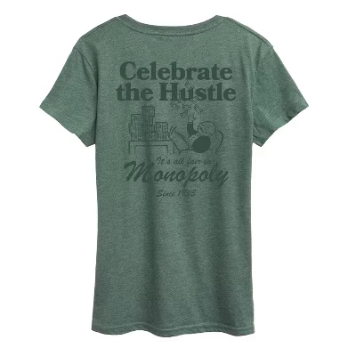 Женская футболка Celebrate The Hustle с коротким рукавом и рисунком heather juniper