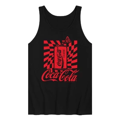 Мужская майка Coca-Cola с принтом банки, черная