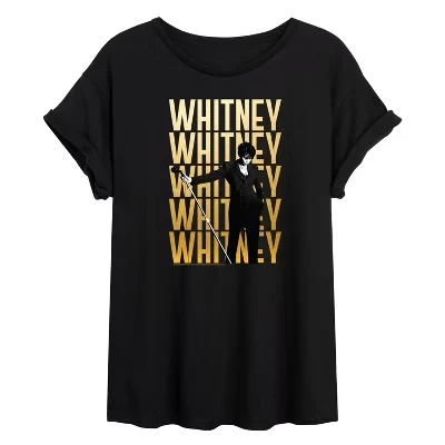 Женская футболка с объемным рисунком Whitney Gold Repeat, цвет черный