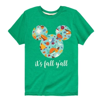 Футболка для мальчиков Disney Its Fall Yall, зеленая
