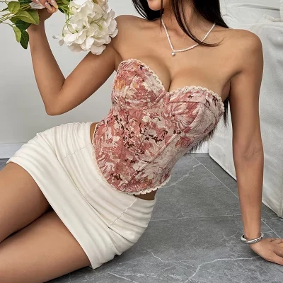 Женский топ-корсет Yesfashion, розовый