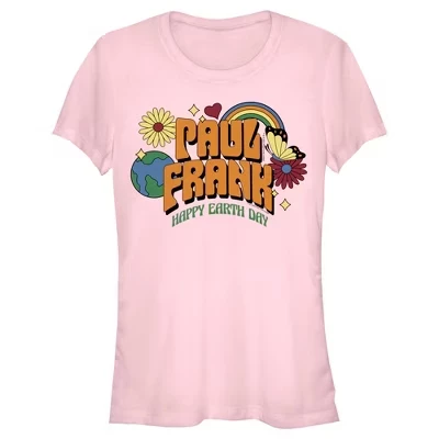 Женская футболка Paul Frank «Happy Earth Day», розовая