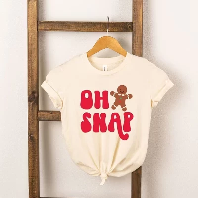 Кремовая молодежная футболка Oh Snap с коротким рукавом
