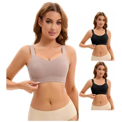 Женские бюстгальтеры Inspire Chic, 3 шт., 2 черн/св.коричн.