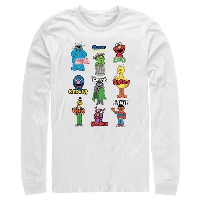 Мужской лонгслив Sesame Street, белый