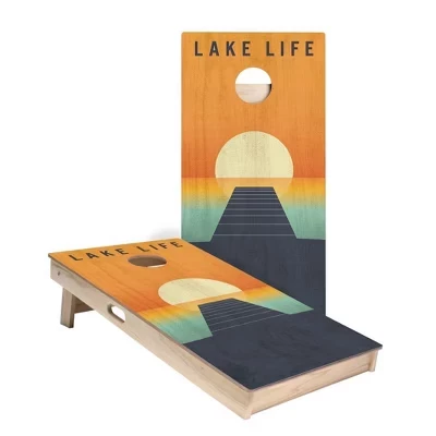 Набор для корнхола Skip's Garage Lake Life Sunset, 2 доски
