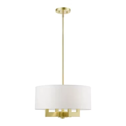 Люстра Livex Lighting Cresthaven, 4 лампы, латунь