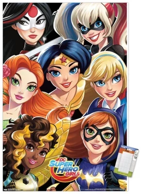 DC Comics TV - Девушки-супергероини DC - Групповые настенные плакаты без рамки