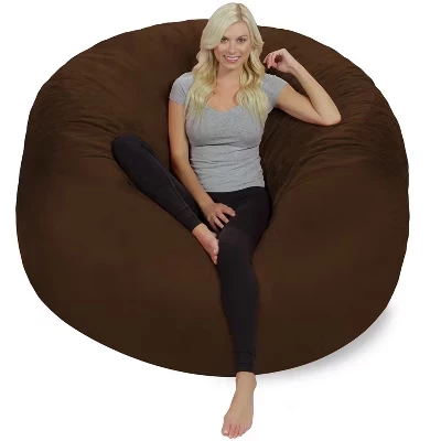 Кресло-мешок Relax Sacks 183 см, с пеной памяти, коричневое