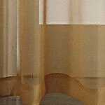 Дизайнерские шторы для окон с люверсами из прозрачной вуали, состоящие из 2 частей, коричневого цвета