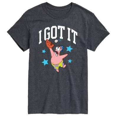 Мужская бейсбольная футболка I Got It Patrick с коротким рукавом и графическим рисунком heather charcoal