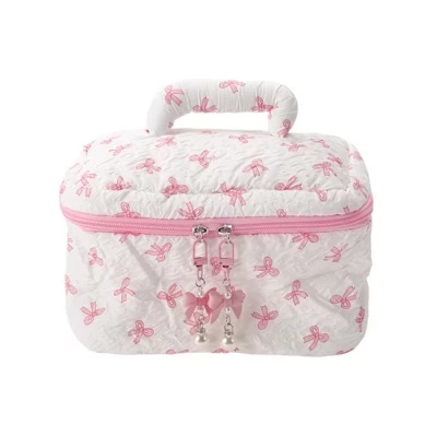 Косметичка Unique Bargains с бантом, разноцветная