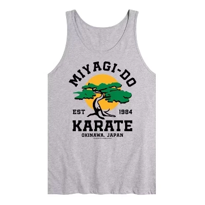 Мужская майка с графическим рисунком Mr. Miyagi Do Karate от athletic heather