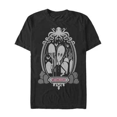 Мужская футболка The Addams Family Wednesday, черная