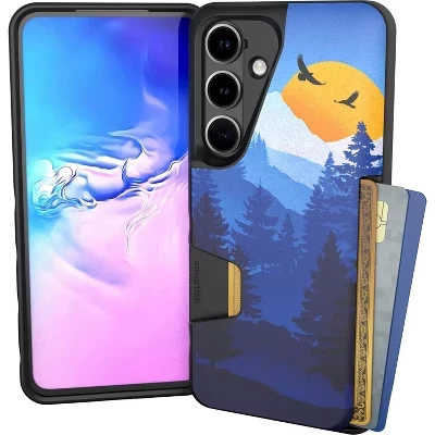 Стильный чехол-портмоне Galaxy S24 - Wallet Slayer Vol 1 - Чехол-держатель для карт Slim Grip soo serene