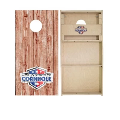 Набор досок Plank Wood 2x4 Cornhole | Включает в себя (2) доски, (8) Сумки и дополнительные аксессуары, а также чехол и подсветку