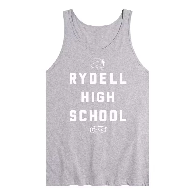 Мужская майка Grease Rydell High School, серый меланж