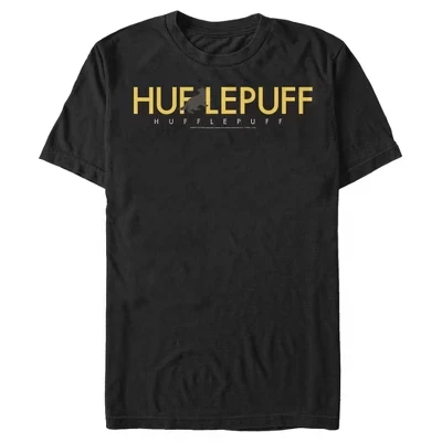 Мужская футболка Hufflepuff House Pride черного цвета