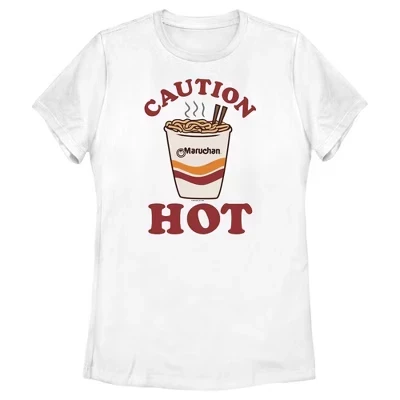 Женская футболка Maruchan Caution Hot, белая
