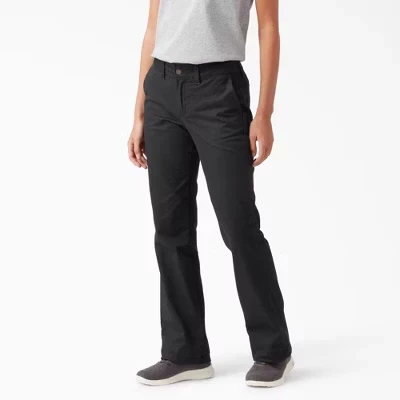 Женские брюки Dickies зауженные клёш, чёрные