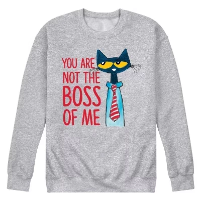 Мужская флисовая толстовка Not The Boss Of Me с графическим рисунком athletic heather