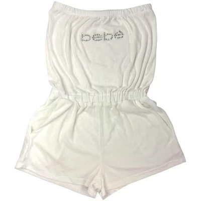 Женский ромпер bebe из махровой ткани, белый