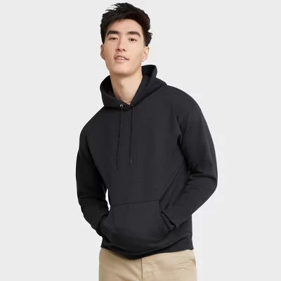 Унисекс худи Hanes EcoSmart, черное