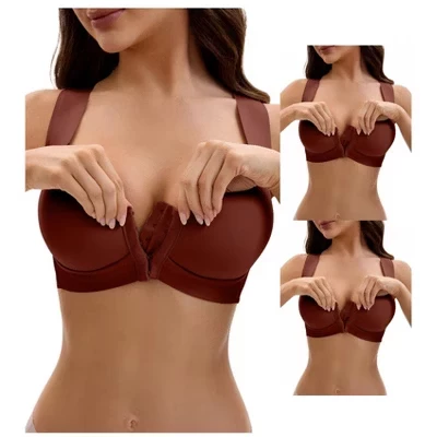 Женские бра INSPIRE CHIC без косточек, 3 шт., коричневые