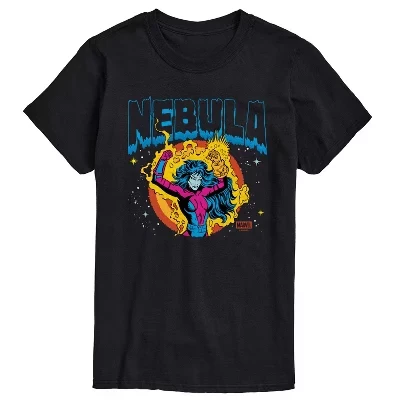 Мужская футболка с коротким рукавом и логотипом Guardians Of The Galaxy - Nebula, черная