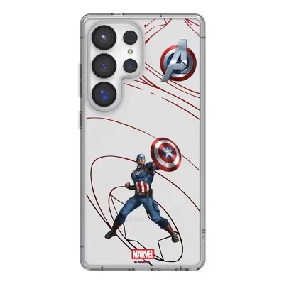 Прозрачный чехол для мобильного телефона Marvel Avengers MechLine Clear для Samsung Galaxy captain america