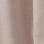 Комплект из 2-х верхних занавесок Bella Sheer со скрытыми язычками - розово-белый