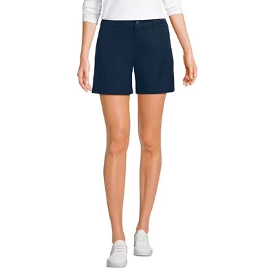 Женские шорты-чинос Lands End Active Performance 18 см, синие