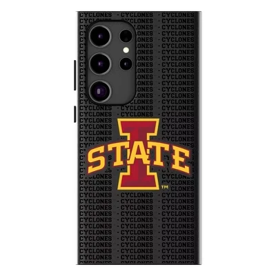 NCAA Big 12 Universities Текстовый фон, совместимый с MagSafe Чехол для мобильного телефона Samsung Galaxy iowa state cyclones