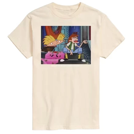 Мужская футболка Hey Arnold Stoop Kid, кремовая