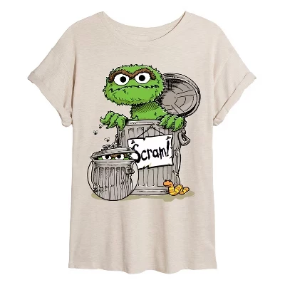 Женская футболка Oscar The Grouch с объемным рисунком birch
