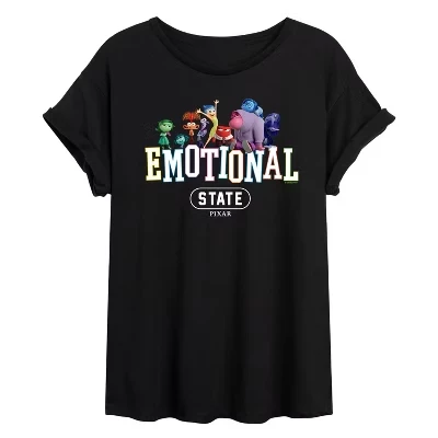 Женская футболка Inside Out 2 Emotional State, черная