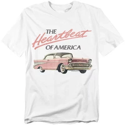 Мужская футболка Heartbeat Of America белого цвета