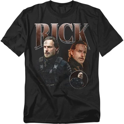 Мужская футболка The Walking Dead The Ones Who Lived Rick Homage черного цвета