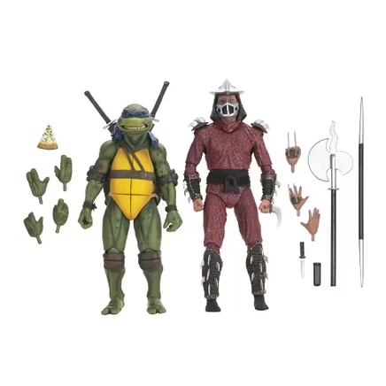 Фигурки NECA «Черепашки-ниндзя», Шреддер и Лео, 18 см