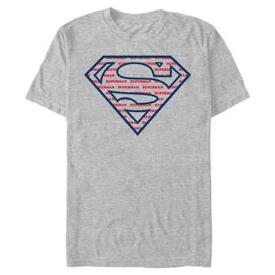 Мужская футболка с повторяющимся логотипом Superman Hero