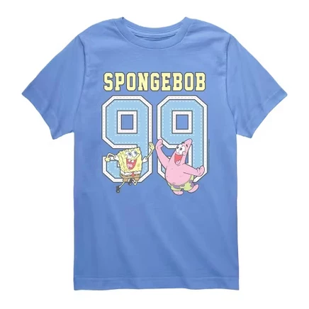 Футболка для мальчиков SpongeBob 99 Jersey, голубая