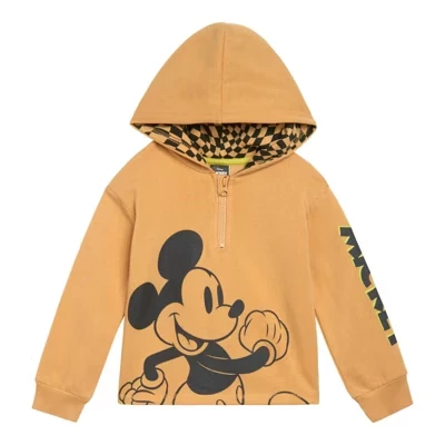 Детское худи Disney с принтом Mickey Mouse, бежевое