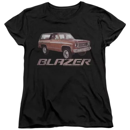 Женская футболка Chevrolet Chevy Blazer Retro, черная